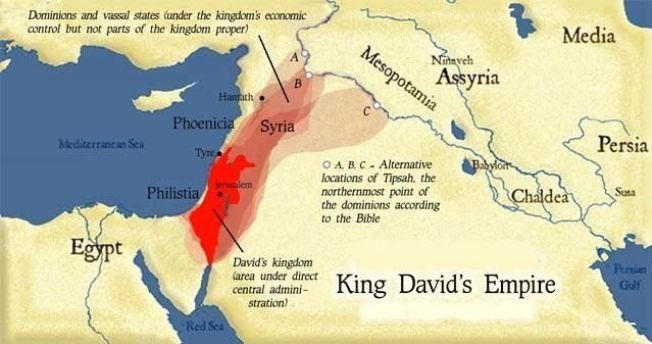 <p>DET FORENTE KONGEDØMME ISRAEL: Kartet viser hvor kongedømme Israel lå for 3000 år siden.</p>
