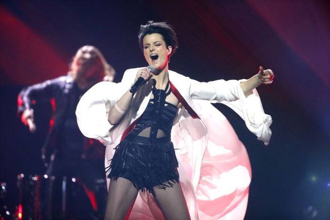  Eurovision Finals. Generalpr & # XF8; woe. Melodi 10: Alexandra Joner - 'Cinderella & # xBB; Photo: TROND SOLBERG / VG 