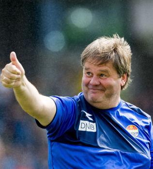 NEW VICTORY: The estate coach Bj & # XF8; rn Petter Ingebretsen, who here smiles broadly f & # XF8; s fight against Viking July 5th, st & # xE5; r with six victories p & # xE5; the last seven matches in Premier League and Europa League qualifiers. 