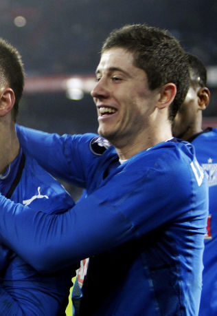 p2008: Robert Lewandowski som Lech Poznan-spiller.br//p