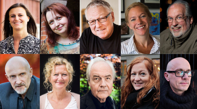& lt; p & gt; DE NOMINEES : Here are the authors who were nominated for the Norwegian Booksellers' Prize 2015 & # xD8, worse from left: Helga Flatland, Siri Pettersen, Roy Jacobsen, Maja Lunde, J & # xF8; rgen J & # xE6; ger. Downstairs from left: Lars Saabye Christensen, Trude Teige, Ketil Bj & # xF8; rnstad, Heidi Linde and Samuel Bj & # xF8; rk. & lt; / p & gt; 