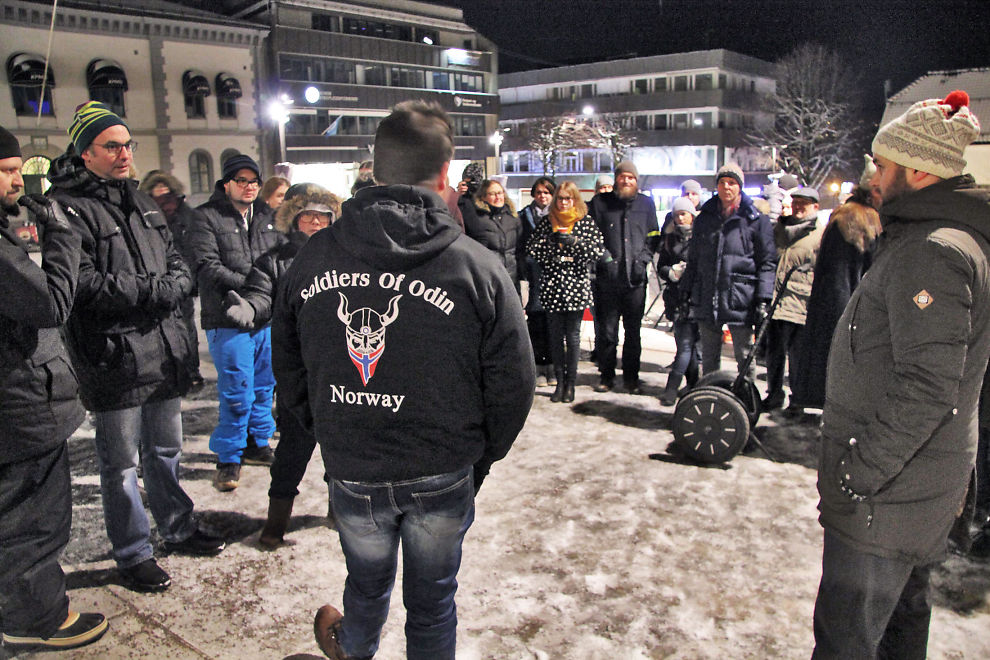 <p>PUBLISITET: Ronny Alte forsøkte å forsvare hvorfor «Soldiers of Odin» skulle patruljere i Tønsberg. Han synes ikke «Allaahs soldater» bør patruljere i Oslo.</p>