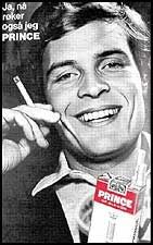 Bilderesultat for Reklame for prince sigaretter